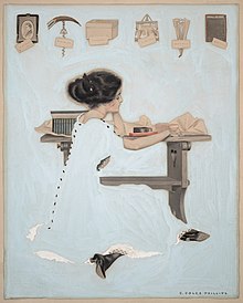 Cover art by Coles Phillips in the magazine's January 27, 1910 edition Coles Phillips2 Life.jpg