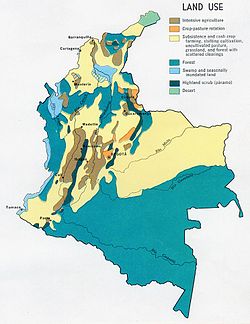 Colombia Geographical Map