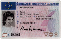 Current EU driving licence, German version  - ...