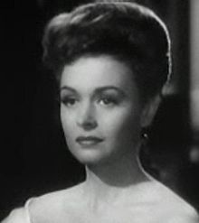 L'actriz estausunidense Donna Reed, en una escena d'a cinta The Picture of Dorian Gray (1945).