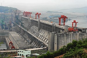 Three Gorges Dam in 2006