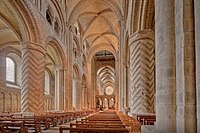 Durham Cathedral Nave with reconstructed vaults (c. 1235) Durham Cathedral Nave.jpg