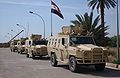 Dzik-3 infantry mobility vehicles of the 6th Iraqi Army Division's military police company.