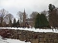 Kirche und Friedhof