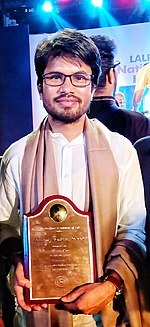 Hemant Rao after receiving National Award in Mumbai