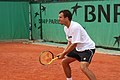 Dominik Hrbatý à l'entraînement.