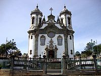 Igreja de São Francisco de Assis in São João del Rei, 1749–1774, by the Brazilian master Aleijadinho