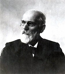 O fisico neerlandés Johannes Diderik van der Waals, en una imachen de primerías d'os anyos 1920.
