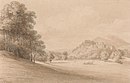 Dunster Castle, Somerset, Showing Castle in Distance