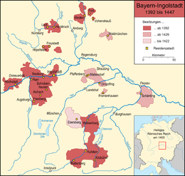 Ducato di Baviera-Ingolstadt - Localizzazione