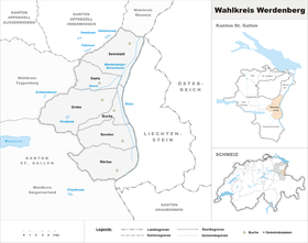 Localisation de Circonscription électorale de Werdenberg