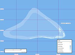 Map of Kingman Reef.