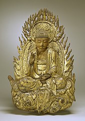 Buddha, 16th century, gilt on wood; The Walters Art Museum. Korean - Buddha - Walters 61277.jpg