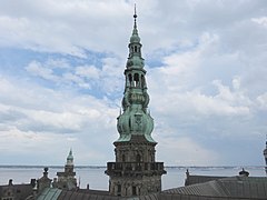 Central tower from the Cannon Tower in 2018