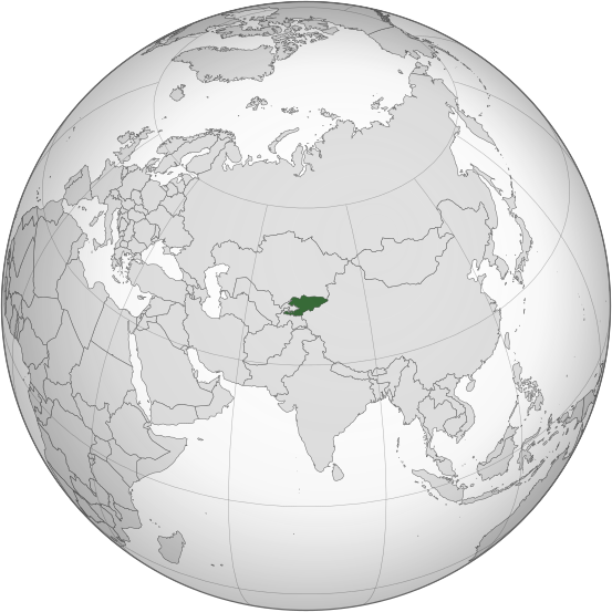 Fișier:Kyrgyzstan (orthographic projection).svg