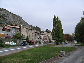 Vue sur le village de Lettret