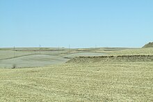 Loess Hills in western Iowa along I-80. Loess Hills 0628.jpg