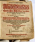 Titelblatt Teils 1: Loci Communes Martini Lutheri 1597