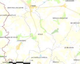 Mapa obce Scillé