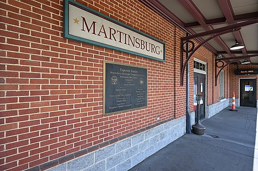 Martinsburg station sign, Martinsburg, WV