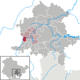 Tidigare läge av kommunen Mellenbach-Glasbach i Landkreis Saalfeld-Rudolstadt