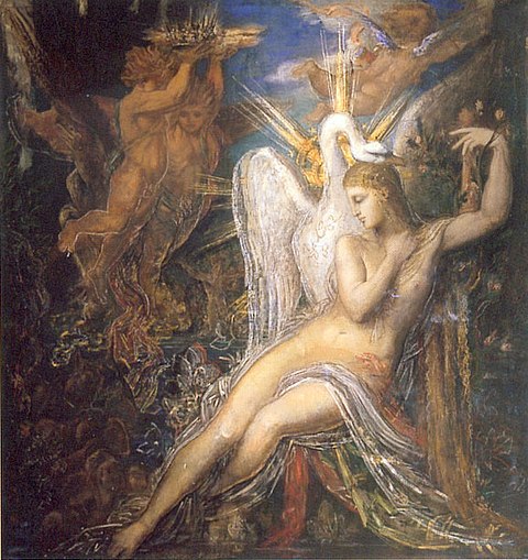 MOREAU Gustave (1826-1898) Leda and the Swan