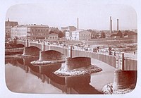 Most Podgórski w Krakowie w 1911 r.
