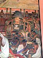Стенопис, разказващ за ацтекския добив на злато, Палацио насионал, Мексико сити