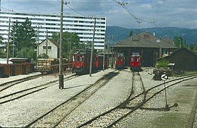 The main NSCM depot is on the edge of Nyon.