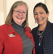 Natalie Figueroa and Deb Haaland