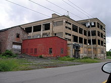 Abandoned industrial building within "Chemical Row" in Niagara Falls Niagara falls fallen industry.jpg