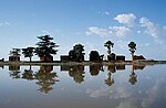 Das Flussbett des Niger (von der Schwelle in Markala am Débo-See)