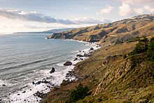 The North Coast near Muir Beach Northern California Coast as seen from Muir Beach Overlook.jpg