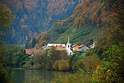 View of Ožbalt from the east