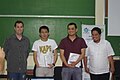 The invited panelist of WikiCon: Tony Ahn, Tonyo Cruz, Jayvee Fernandez and Remi de Leon