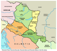 Provinces romaines de Pannonie, vers 300