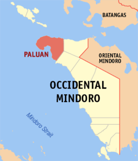Paluan na Ocidental Mindoro Coordenadas : 13°25'N, 120°28'E