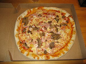 English: A pizza from Sweden, named "Bell...