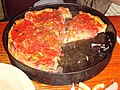 Chicago-style deep dish pizza from the original Pizzeria Uno