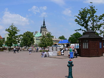 Photograph of Tarnobrzeg Main Square.