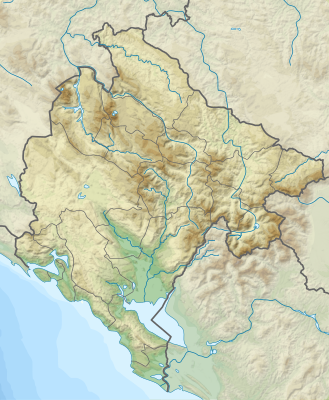 Location map Μαυροβούνιο