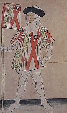 Ричард Невилл, граф Солсбери, изображенный на современной рукописи