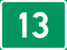 National route 13 shield