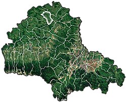 Rupes beliggenhed i distriktet Brașov