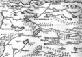 «Бeлaя Руcь» (Rossia Bianca) пaміж Вялікім Нoўгapaдaм і Хaлмaгopaмі нa кapцe Джыpaлaмa Рушэлі (Вeнeцыя), 1561