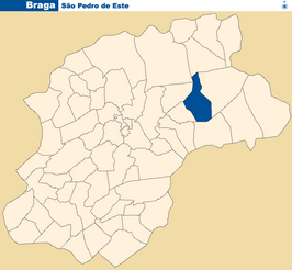 Kaart van São Pedro de Este