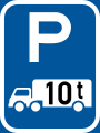 R314P: Parkplatz für Lastkraftwagen über angegebenes tatsächliches Gewicht*