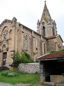 L'église de Saint-Bonnet de Galaure.