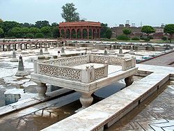 Shalimar Gardens in Pakistan, a famous tourist attraction
