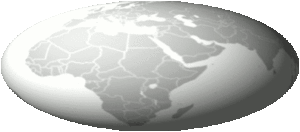 An animated world map